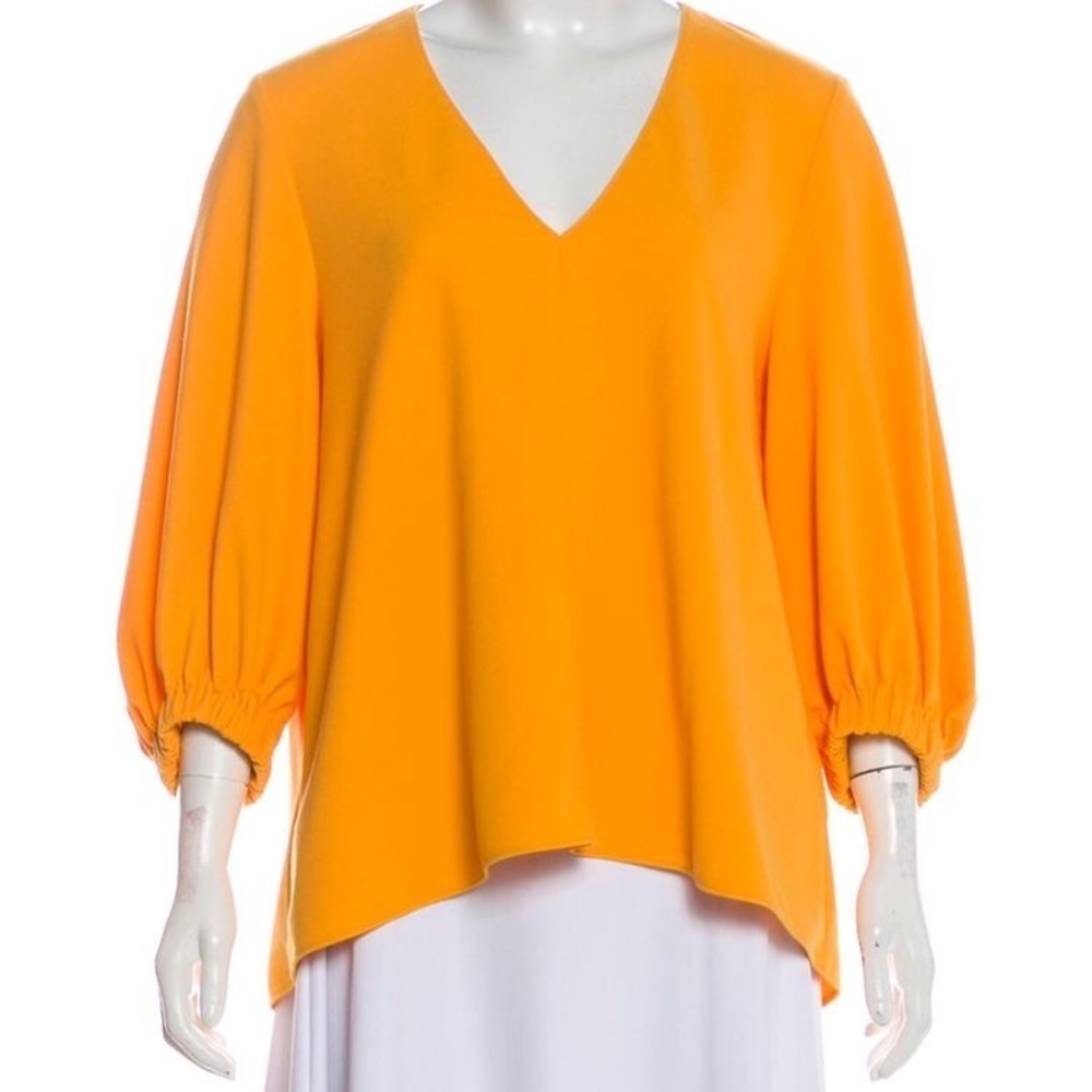 Tibi / Oversized Structured Crepe Trapeze Top In … - image 3